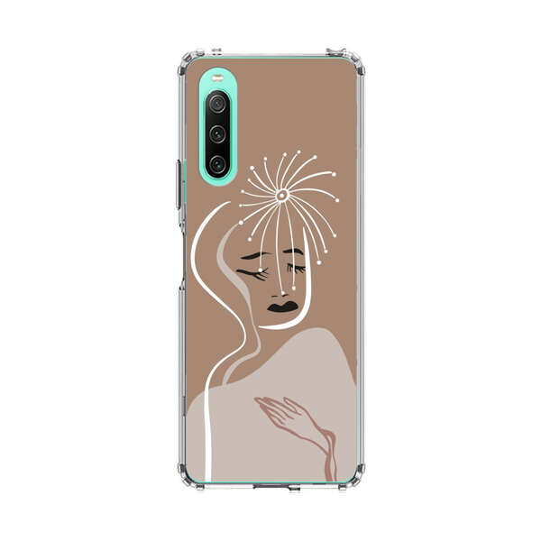 Artistic Abstract Portrait with Serene Face Sony Xperia 10 IV Case
