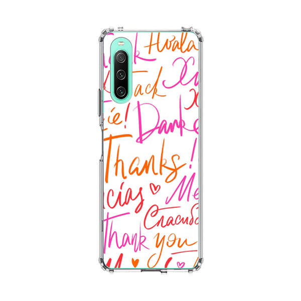 Colorful Thank You Multilingual Pattern Sony Xperia 10 IV Case