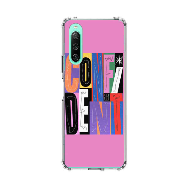 Confident Bold Colorful Typography Sony Xperia 10 IV Case