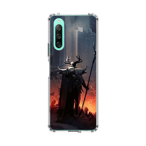 Dark Fantasy Warrior with Horned Helmet Sony Xperia 10 IV Case