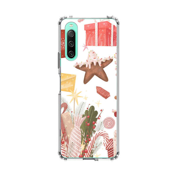 Holiday Gingerbread Candy Cane Gifts Sony Xperia 10 IV Case