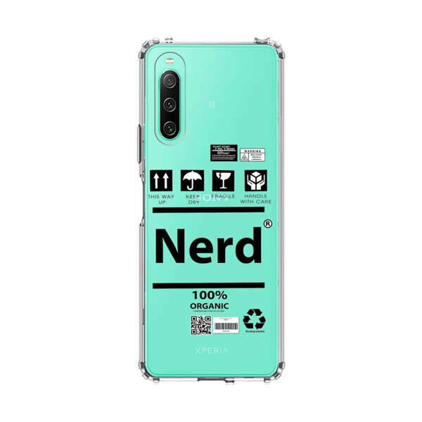 Minimalist Nerd Shipping Icons Design Sony Xperia 10 IV Case