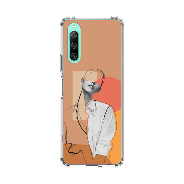 Stylish Abstract Portrait Art Sony Xperia 10 IV Case