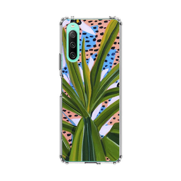 Tropical Leaves Abstract Pattern Sony Xperia 10 IV Case
