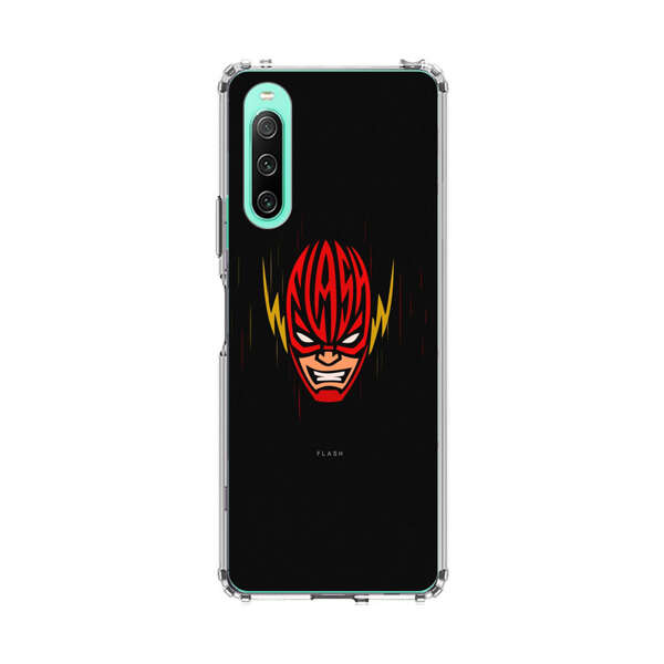 Vibrant Superhero Face with Lightning Bolts Sony Xperia 10 IV Case