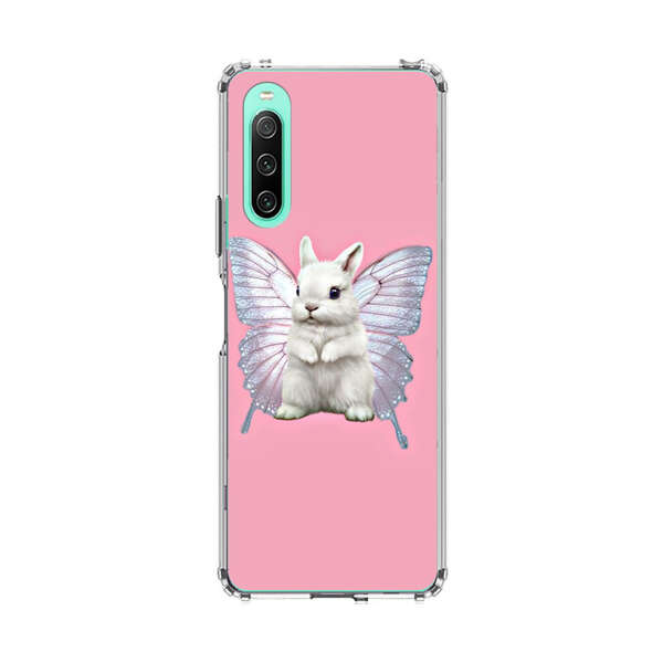 White Bunny with Butterfly Wings Sony Xperia 10 IV Case