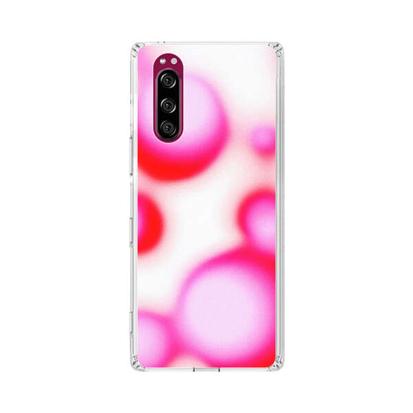 Abstract Pink and Red Blurry Circles Sony Xperia 5 Case