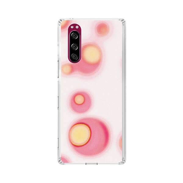 Abstract Pink and Yellow Blobs Sony Xperia 5 Case