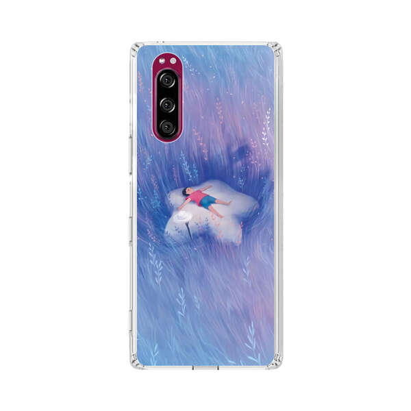Child Relaxing in Dreamy Field Sony Xperia 5 Case