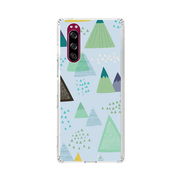 Colorful Abstract Mountain Pattern Sony Xperia 5 Case