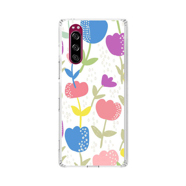 Colorful Tulip Floral Pattern Sony Xperia 5 Case