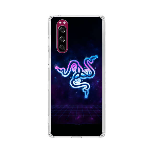 Glowing Neon Triple Snake Sony Xperia 5 Case