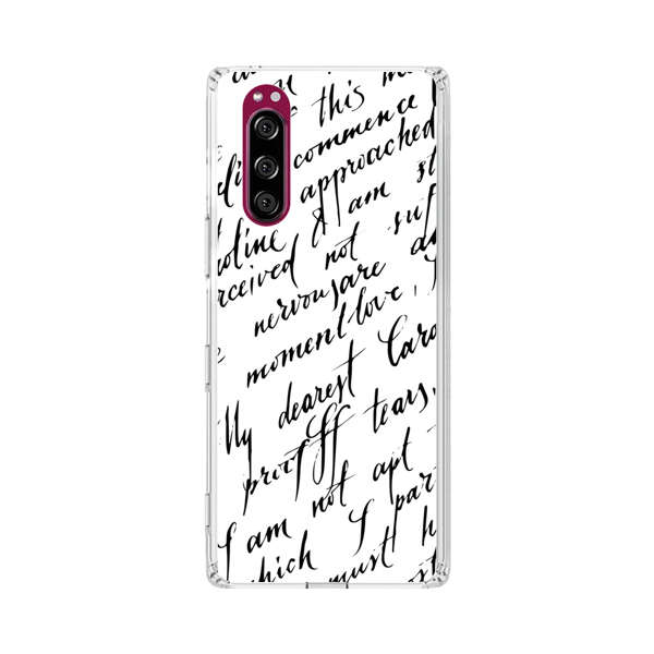 Handwritten Calligraphy Sony Xperia 5 Case