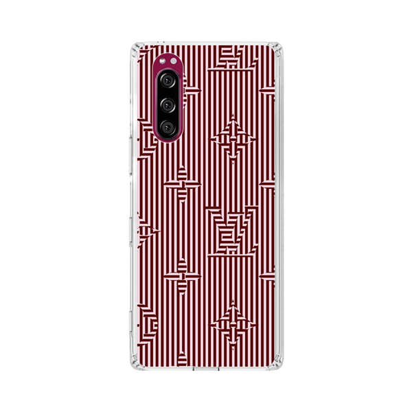 Intricate Geometric Striped Pattern Sony Xperia 5 Case