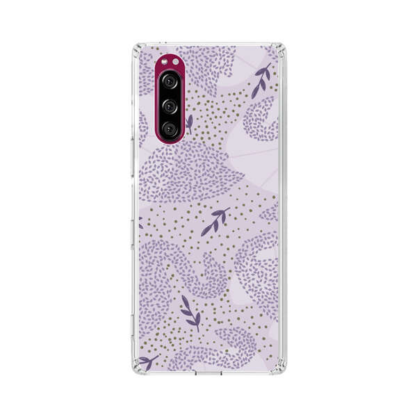 Lavender Swan Pattern Sony Xperia 5 Case