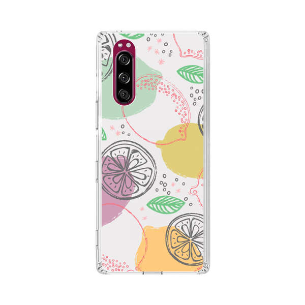 Lemon Colorful Abstract Pattern Sony Xperia 5 Case