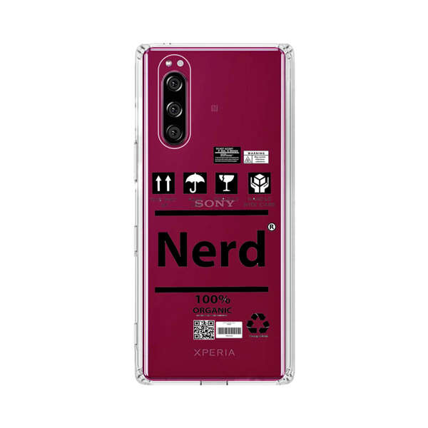 Minimalist Nerd Shipping Icons Design Sony Xperia 5 Case