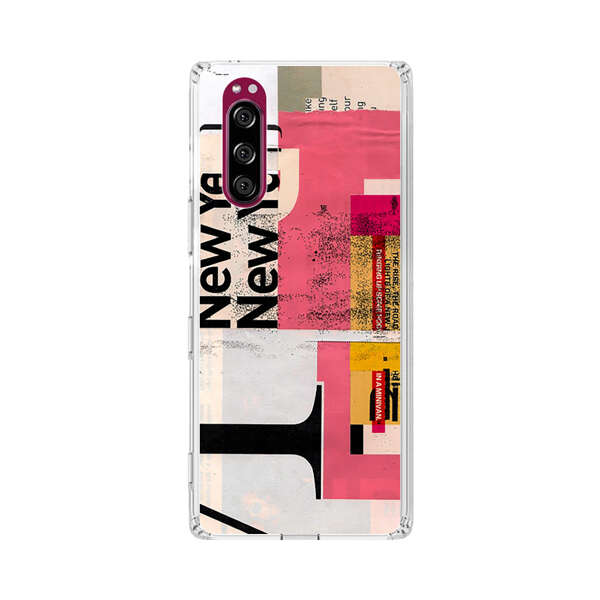 Modern Abstract Collage Artwork Sony Xperia 5 Case