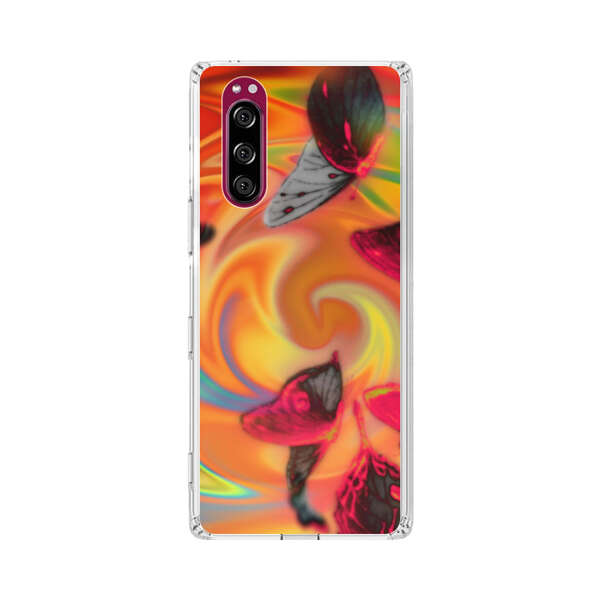Psychedelic Butterflies Swirl Sony Xperia 5 Case