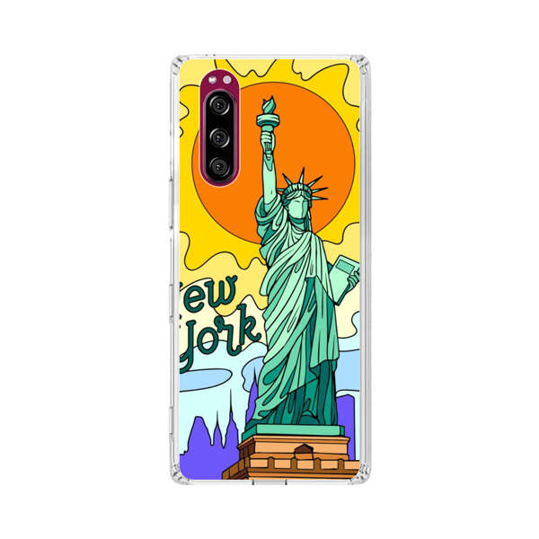 Statue of Liberty New York Artistic Sun Sony Xperia 5 Case