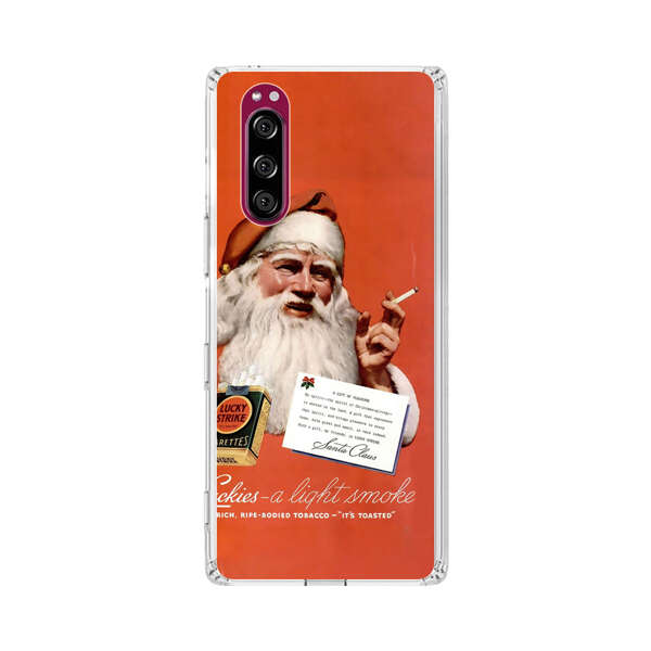 Vintage Santa Claus Smoking Lucky Strike Cigarettes Advertisement Sony Xperia 5 Case