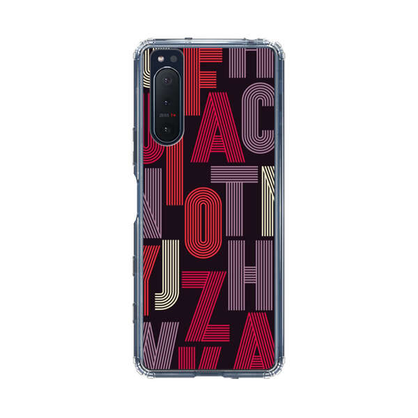 Abstract Letters Pattern Sony Xperia 5 II Case
