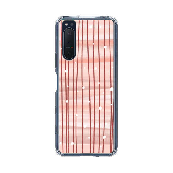 Abstract Vertical Lines Pink Pattern Sony Xperia 5 II Case