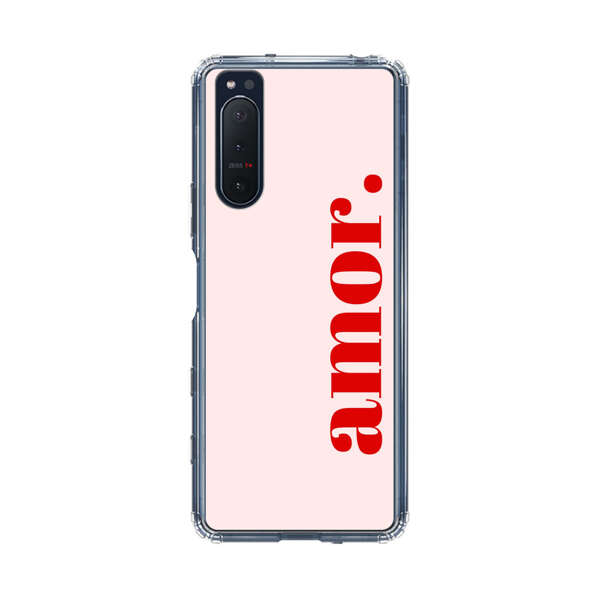 Amor Love Bold Red Text Sony Xperia 5 II Case