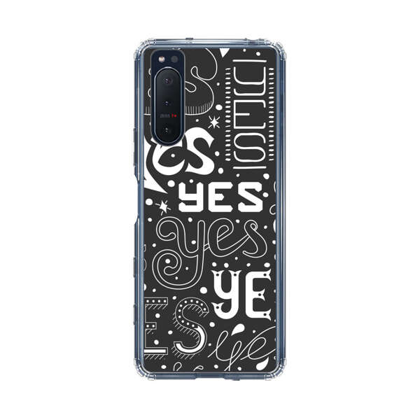 Bold Playful Typography Yes Pattern Sony Xperia 5 II Case