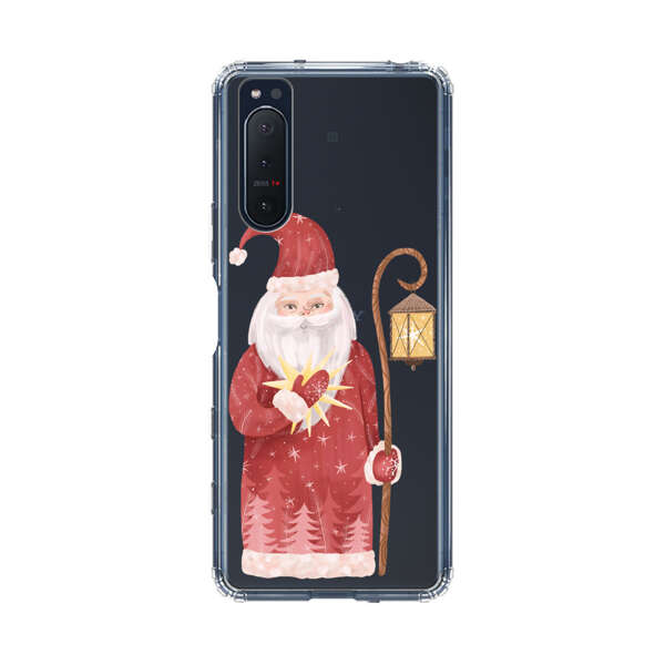 Charming Santa Claus Holding Glowing Heart and Lantern Sony Xperia 5 II Case