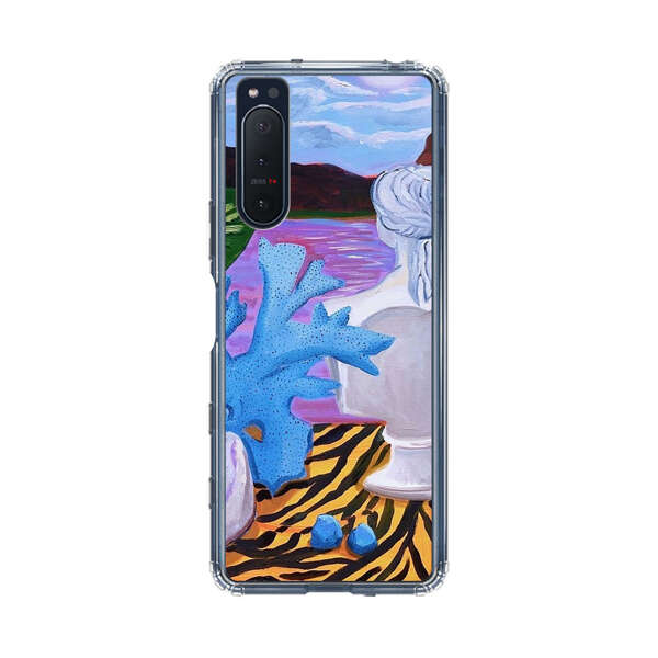 Classical Statues and Tropical Plants by the Ocean Sony Xperia 5 II Case