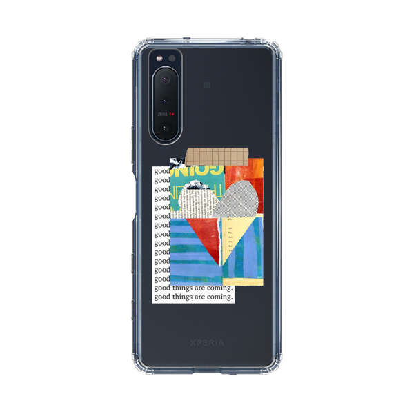 Colorful Abstract Collage with Geometric Shapes Sony Xperia 5 II Case