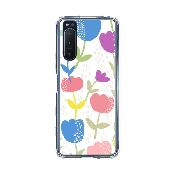 Colorful Tulip Floral Pattern Sony Xperia 5 II Case