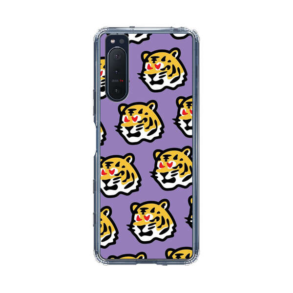 Cute Tiger with Heart Eyes Pattern Sony Xperia 5 II Case