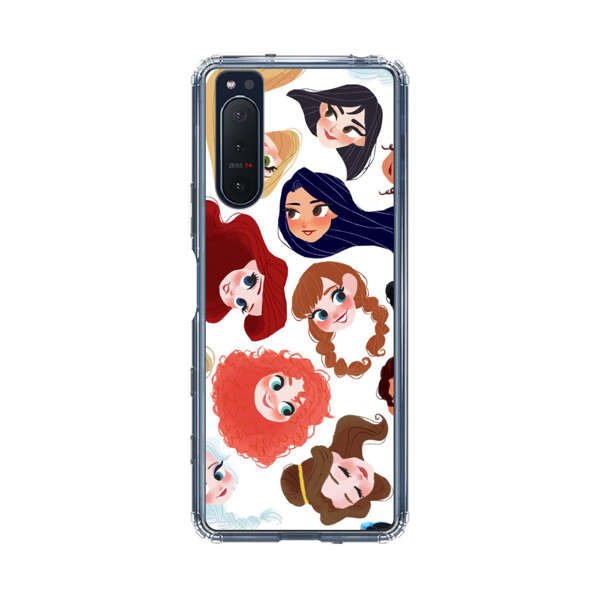 Diverse Animated Girl Faces Sony Xperia 5 II Case
