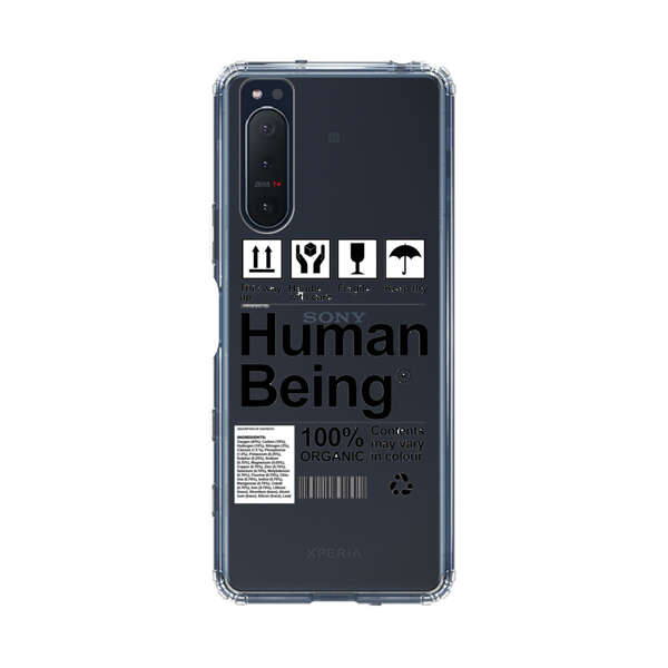 Human Being Fragile Label Design Sony Xperia 5 II Case