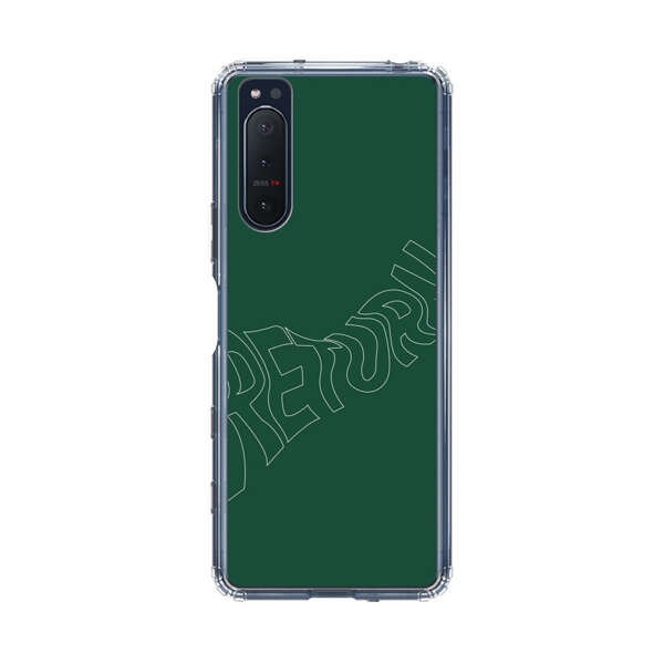 Minimalist Green Wavy Return Text Sony Xperia 5 II Case