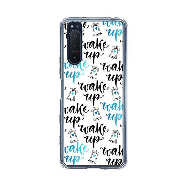 Motivational wake up call lettering pattern Sony Xperia 5 II Case