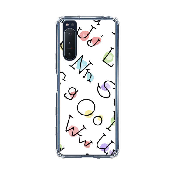 Playful Alphabet Pattern with Colorful Letters Sony Xperia 5 II Case