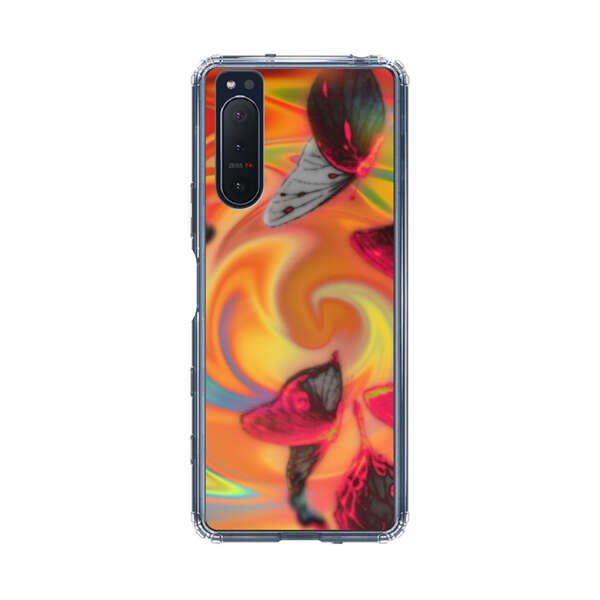 Psychedelic Butterflies Swirl Sony Xperia 5 II Case