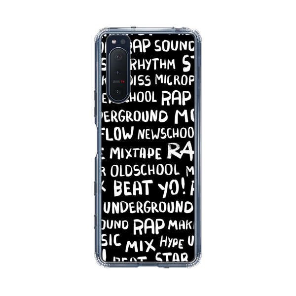 Rap Hip Hop Words Collage Sony Xperia 5 II Case