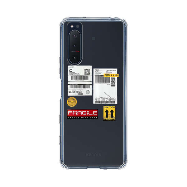 Shipping Labels and Fragile Handling Stickers Sony Xperia 5 II Case