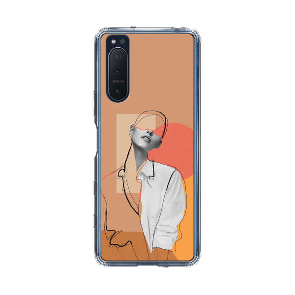 Stylish Abstract Portrait Art Sony Xperia 5 II Case