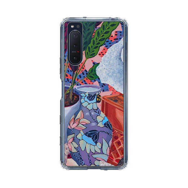 Vibrant Still Life with Plants and Vase Sony Xperia 5 II Case