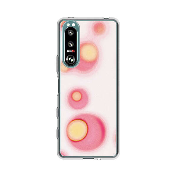 Abstract Pink and Yellow Blobs Sony Xperia 5 III Case