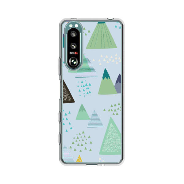 Colorful Abstract Mountain Pattern Sony Xperia 5 III Case