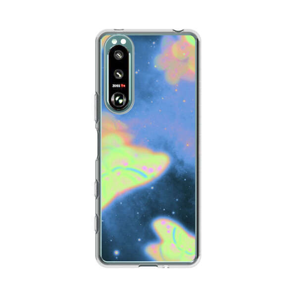 Dreamy Glowing Cosmic Butterflies Sony Xperia 5 III Case