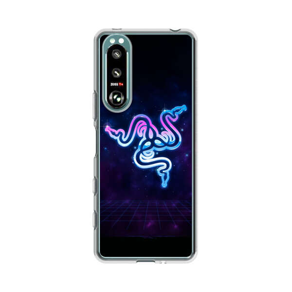 Glowing Neon Triple Snake Sony Xperia 5 III Case