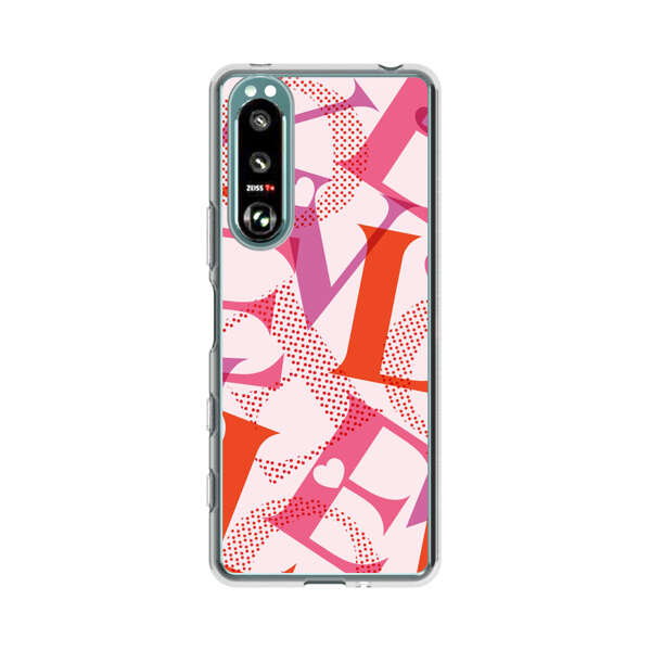 Love Colorful Letters Pattern Sony Xperia 5 III Case