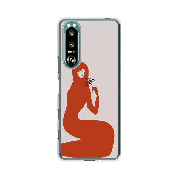Minimalist Abstract Woman Silhouette Sony Xperia 5 III Case
